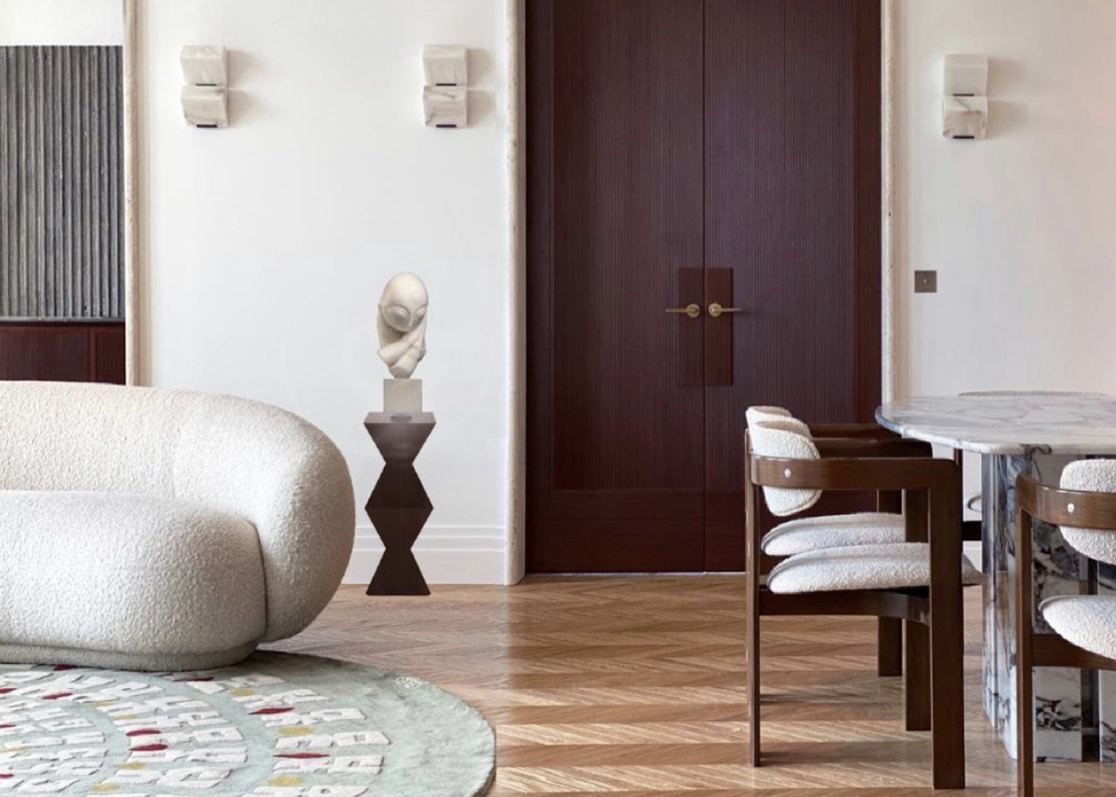 appartement parisien tapis torbellino laure assouline