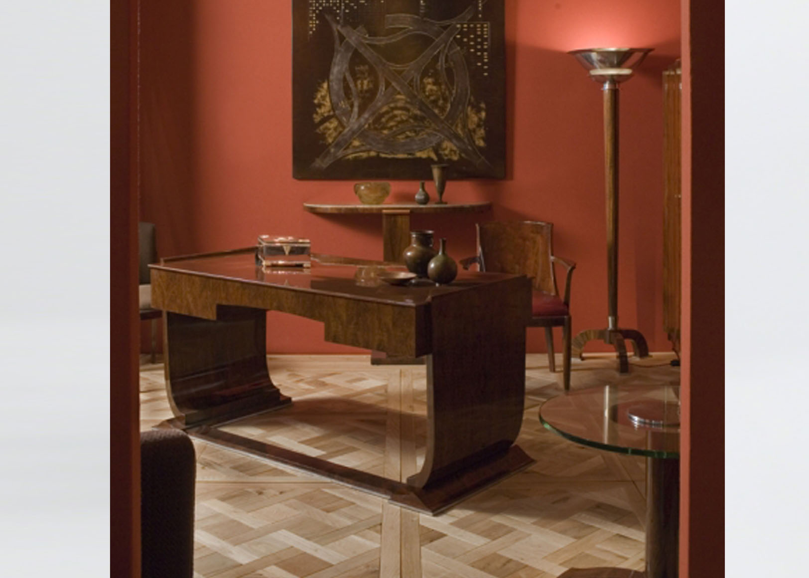 berthe lacquered wood desk maison leleu jpg